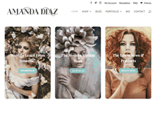 Tablet Screenshot of amandadiaz.com